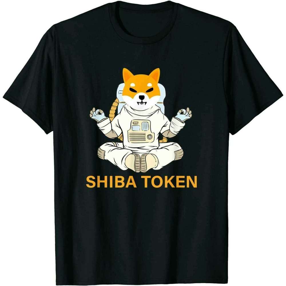 Shiba Inu Token Coin Crypto Unisex T Shirt - Picture 1 of 4